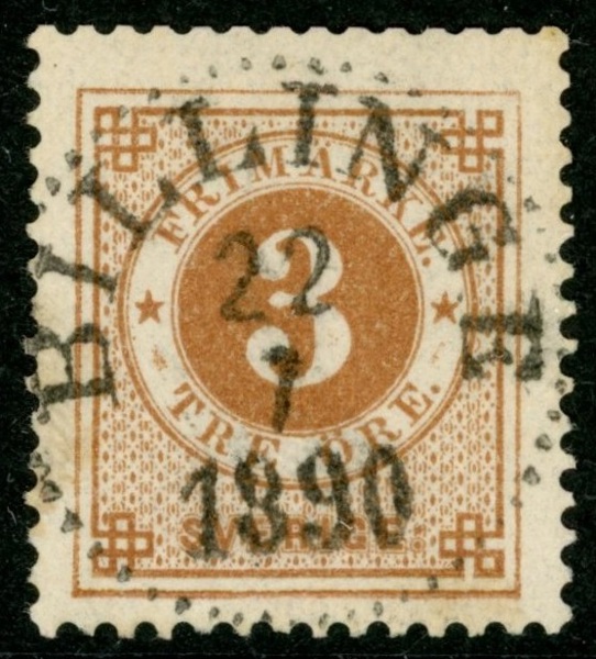 F41. BILLINGE 22.7.1890. Klippta tandspetsar upptill av mindre betydelse. Vackert!