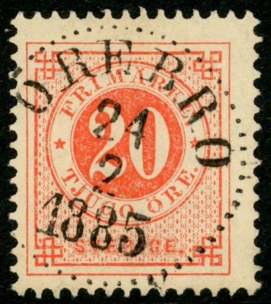F33f. ÖREBRO 24.2.1885. Fräscht ex, nyansbestämt av Mats Nilsson.