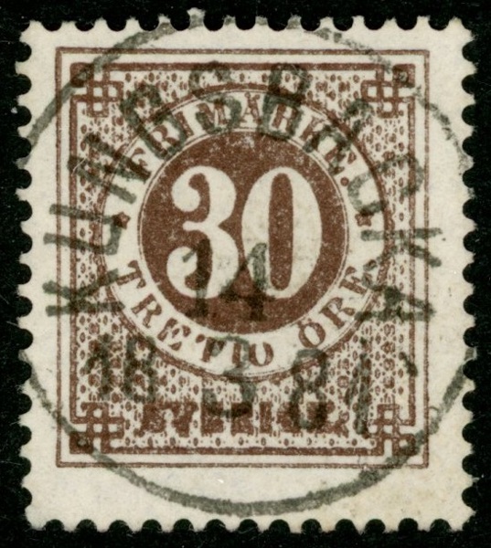 F35f. KUNGSBACKA 14.3.1881. Praktex nyanserat av Mats G. Nilsson.