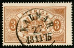 Tj1a. KALMAR 27.11.1875. Härligt färgstarkt ex, nyanserat av Mats Nilsson.