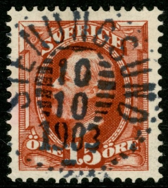 F55a. STENUNGSUND 10.10.1903. Färgstarkt praktex nyanserat av Peter Lorentzon.