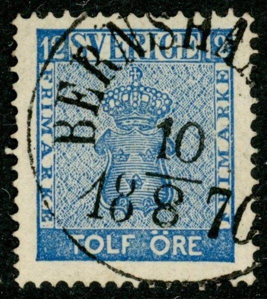 F9. BERNSHAM(MAR) 10.8.1870. Vackert ex (kt)