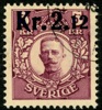 F98vm7. Stpl ex med del av två omvända kronor, horisontellt. F 300 kr