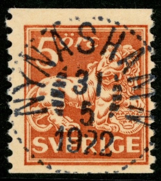 F142A a1-ppr. NYNÄSHAMN 31.5.1922. Sned centrering.