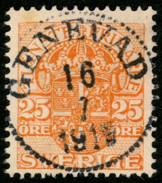 Tj51. GENEVAD 16.7.1919. Obet mjukt veck och liten fläck. Ändå ovanligt vackert.