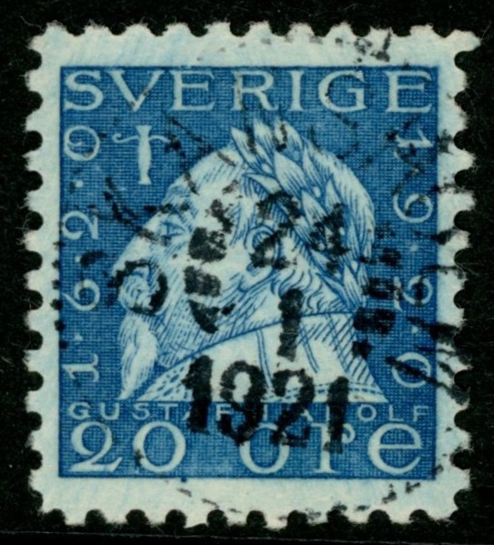 F152C. SKANSHOLM 24.1.1921. Prakt. Ovanligt fin tandning och centrering!