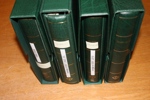 Samling xx 1977-2021 i tre Leuchtturmalbum. Även souvenirark. Nominal räknad av inlämnaren till ganska exakt 33000 kr (brev = 22 kr etc). Massor av bra valörer och massor av "brev"!