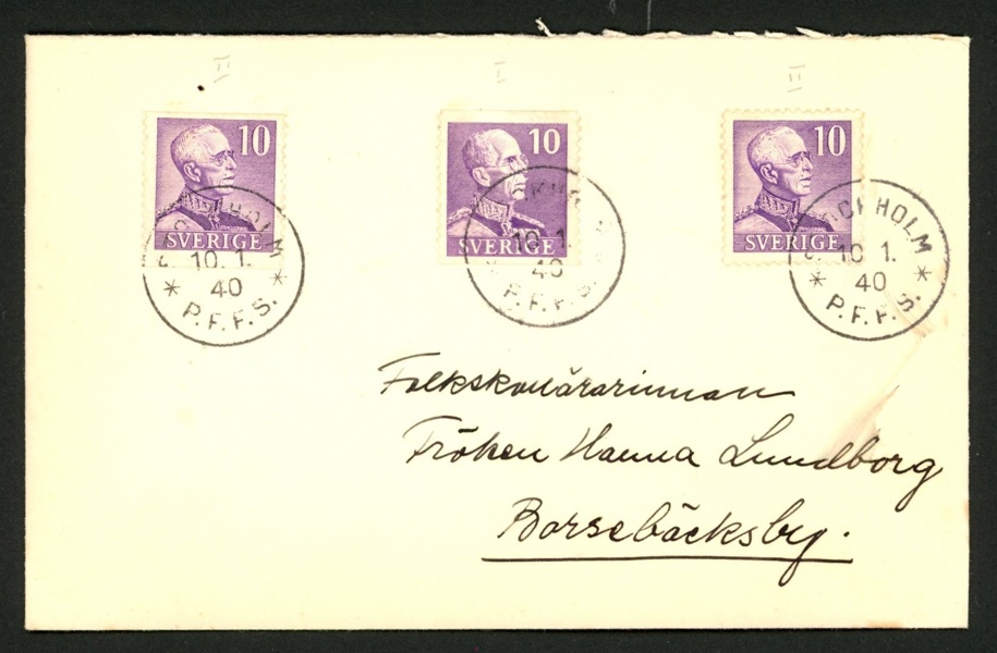 10.1.40. F273A+C+269A. FDC eller inte? Möjligen på F273:s tryckutgåva?
