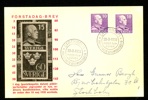 22.3.39. Två tandningar (2-s och 4-s) på FDC (kort) med vinjett