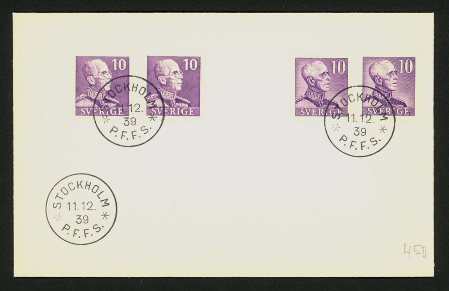 11.12.39. F269A+C och F273A+C på FDC utan adressat