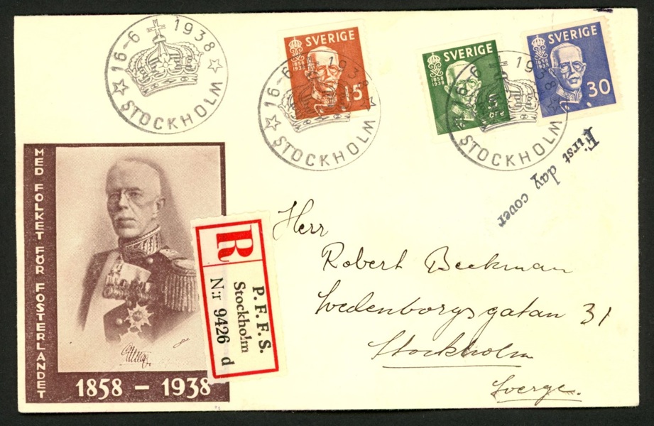 F266-68 (2-sidiga) på FDC med vinjett