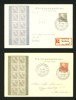 28.4.41 och 27.1.42. Lot två FDC med likartade vinjetter