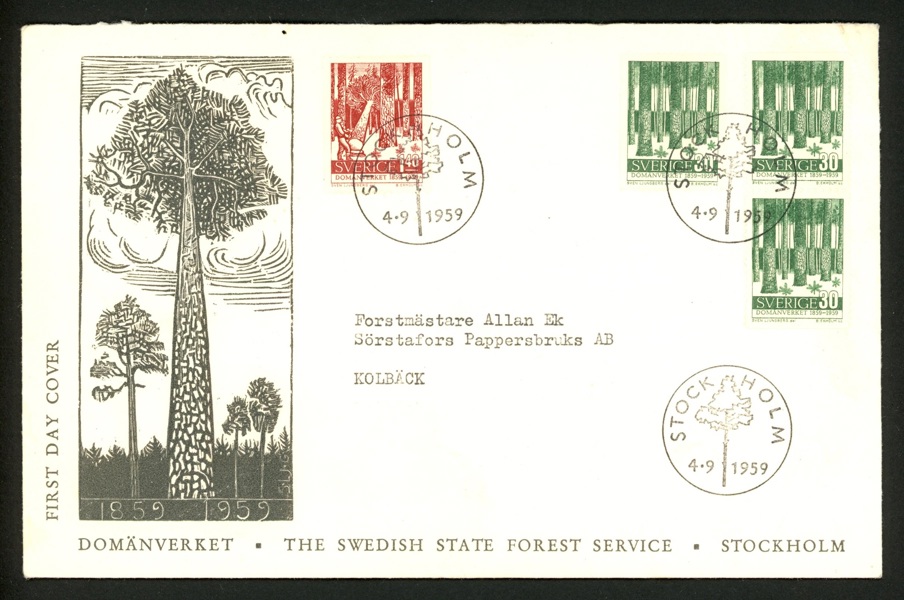 4.9.59. FDC med vinjett enl bild