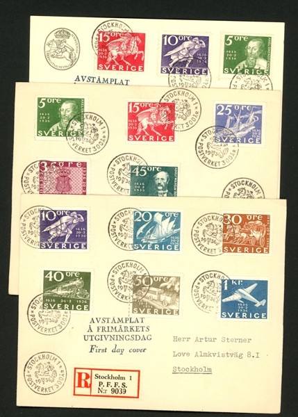 20.2.36. Postverket på tre FDC