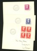 16.6.43. 4-block resp singlar uppdelat på var sitt FDC