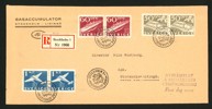 20.2.36. Tvåsidiga par av 50 och 60 öre samt 1-kronan, skickat rek.