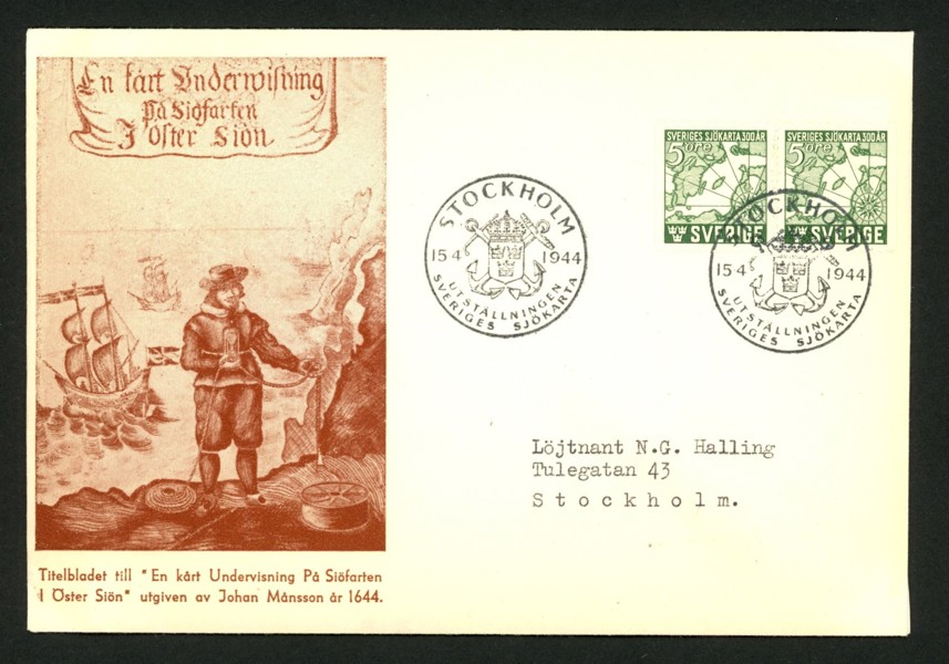 15.4.44. BB-par med vinjett enl bild