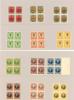 Lot med 12 x/xx 4-block, bland annat F46. F över 6000 kr