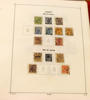 Samling 1856-1970-tal i Facit-album. Innehåller svarta och bruna lokal, kpl vapen, lejon inkl 3 öre typ 1 (kht), välfyllt avsnitt ringtyp m.m. 1900-talet är av enklare karaktär med många luckor, b...