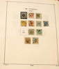 Samling 1856-1970-tal i Facit-album. Innehåller svarta och bruna lokal, kpl vapen, lejon inkl 3 öre typ 1 (kht), välfyllt avsnitt ringtyp m.m. 1900-talet är av enklare karaktär med många luckor, b...
