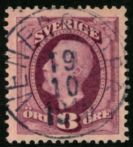 F53. VENERSBORG 19.10.1910. Pr-lyx av 8 öre!
