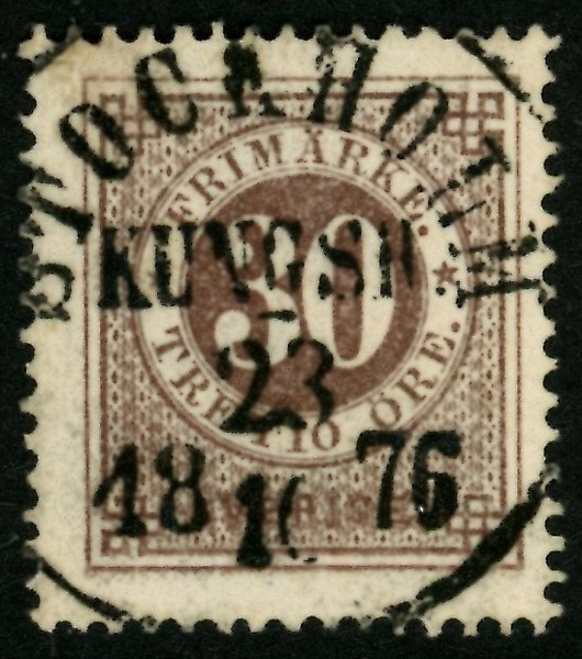 F25. STOCKHOLM KUNGSH. 23.10.1876. Prakt