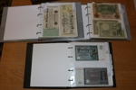 TYSKLAND. Samling sedlar ca 1904-1945 i tre album. Prydligt beskrivna med nummer enl Pick. 