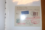TYSKLAND. KATAPULT-POST. Samling med mer än 60 försändelser sända med den tyska katapultposten 1929-35, via ångarna "Bremen" och "Europa" i Nordatlanten.
