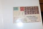 TYSKLAND. KATAPULT-POST. Samling med mer än 60 försändelser sända med den tyska katapultposten 1929-35, via ångarna "Bremen" och "Europa" i Nordatlanten.