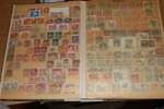 Stämpelparti i 13 insticksalbum sorterat på landskap. Ogenomgånget av mig, tycks vara 1900-tal och finnas en hel del fint material. De flesta album med mycket innehåll. Se bildexempel.