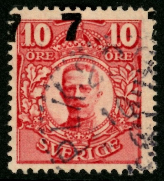 F99v3. Stpl ex med delar av tre påtryck. F 2000 kr