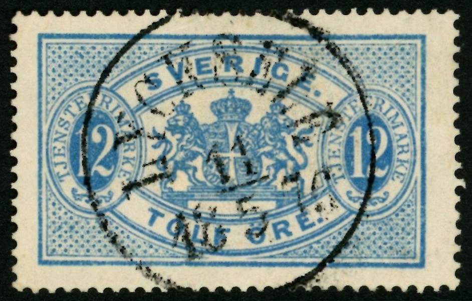 Tj5. LYCKSELE 11.5.1876. Vackert ex med bra tandning!