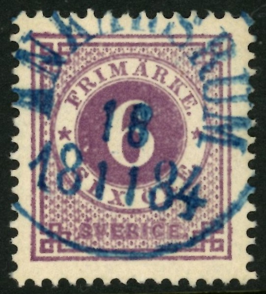F31. Blå stpl ANKARSRUM 18.11.1884