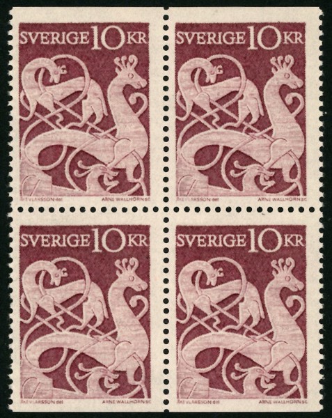 F528BB. Bildsten. Postfriskt 4-block. F ca 1000 kr