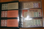 Samling häften 1938-1980 i album. Flera bättre tidiga inkl handgjorda och många med markeringar. Ogenomgånget på typer och markeringar från 50-talet och framåt, fyndchans!