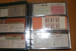 Samling häften 1938-1980 i album. Flera bättre tidiga inkl handgjorda och många med markeringar. Ogenomgånget på typer och markeringar från 50-talet och framåt, fyndchans!