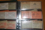 Samling häften 1938-1980 i album. Flera bättre tidiga inkl handgjorda och många med markeringar. Ogenomgånget på typer och markeringar från 50-talet och framåt, fyndchans!