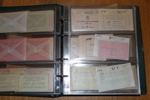 Samling häften 1938-1980 i album. Flera bättre tidiga inkl handgjorda och många med markeringar. Ogenomgånget på typer och markeringar från 50-talet och framåt, fyndchans!
