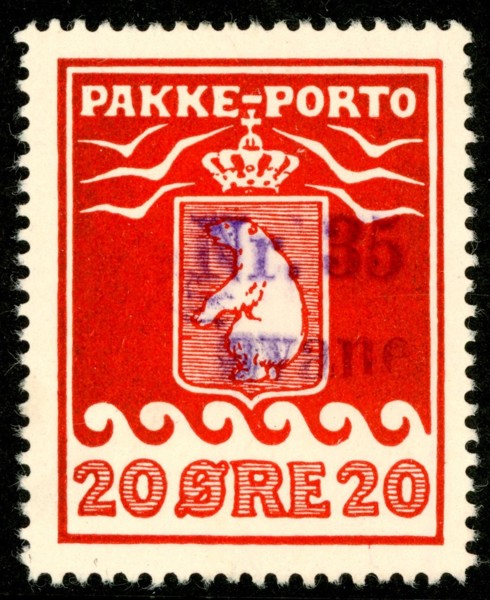 P14. 20 öre Schultz-utgåvan. Stpl ex "Nr. 35 avane".