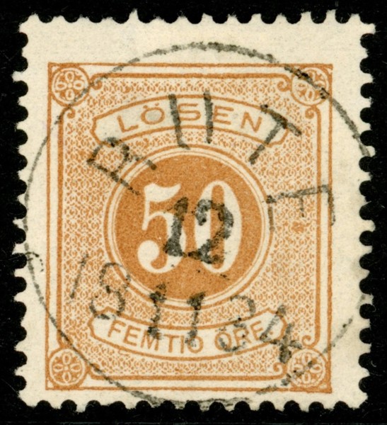 L19. RUTE 12.11.1884. Vackert ex!