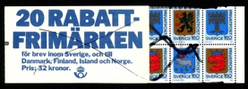 H351v. Feltryckt häfte som makulerats med både tusch och bläckpenna. Ovanligt objekt.