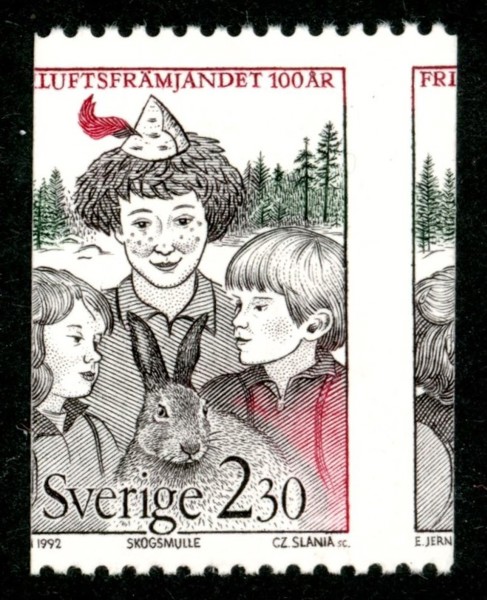 F1721. Postfriskt, FELSKURET märke!