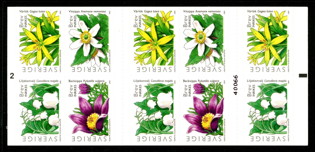 SH18B2 C2+kn. Grovtandat häfte, dessutom dubbel markering. F 1000 kr+