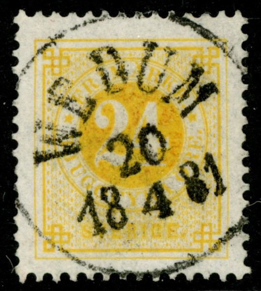 F34. WEDUM 20.4.1881. Obet ojämn tandning.