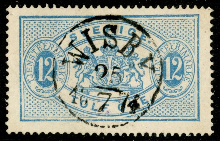 Tj5. WISBY 25.7.1874. Ljuvligt vackert men uppe t.v. ett litet riss.