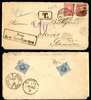 Underfrankerat brev från Tyskland, på baksidan löst med 2x 20 öre lösen stpl MOSÅS 31.1.1889. Med innehåll.