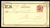 Postsak. Frankerat med 50 öre som WÄRDE, stpl JÖNKÖPING 30.5.1879, till Skillingaryd. Vackert objekt.