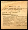 Adresskort frankerat 50 öre (F36) för ett paket om 1 kg, sänt till Saleby från SKARA 15.8.1881.