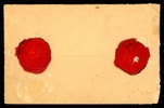 4-färgsfrankerat ass med i allt 111 öres porto sänt från STOCKHOLM C 15.11.1879 till Österwåhla. Bl.a. notering "11 ort" och uträkning av portot.