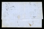 Brev till BORNHOLM stpl STOCKHOLM 20.12.1859. Enligt bifogad notering är detta det äldsta kända svenska brevet till Bornholm! 